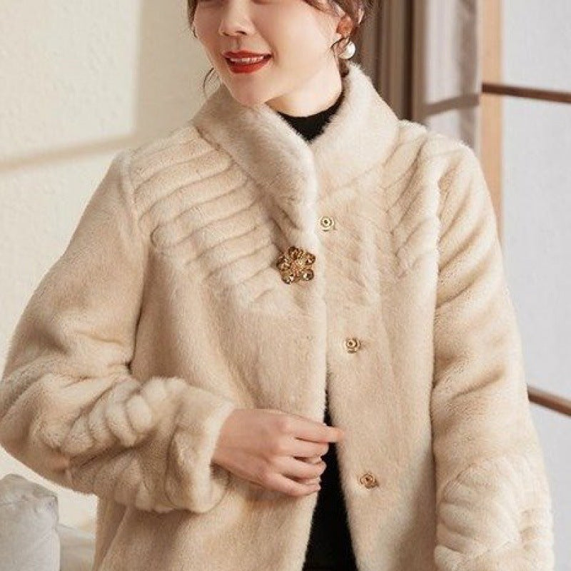 Women's Mink Velvet Coat