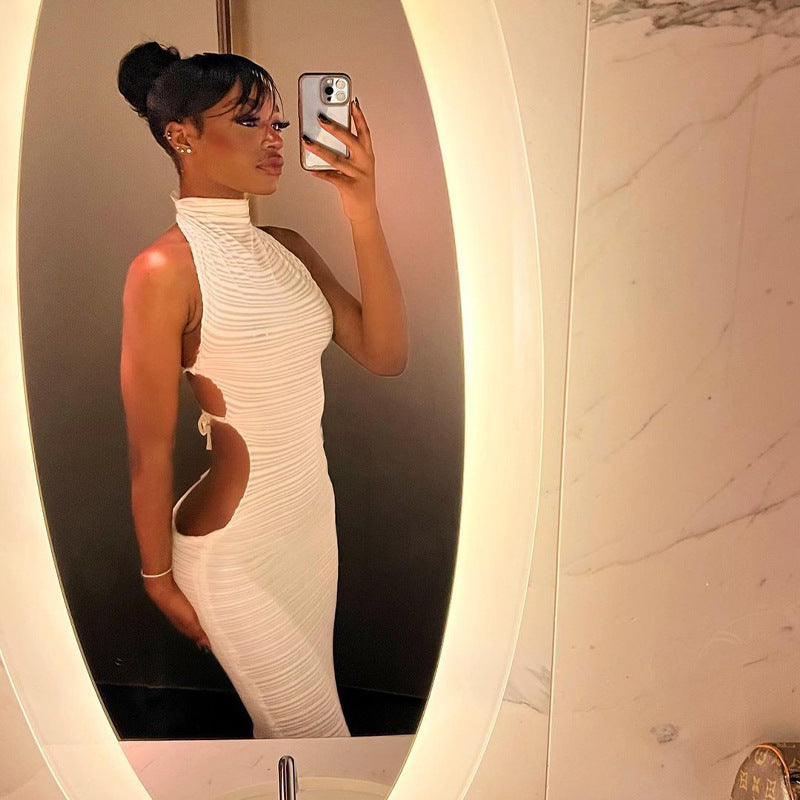 Summer Turtleneck Bodysuit Dress