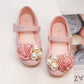 Girls Pearl Bow Princess Shoes