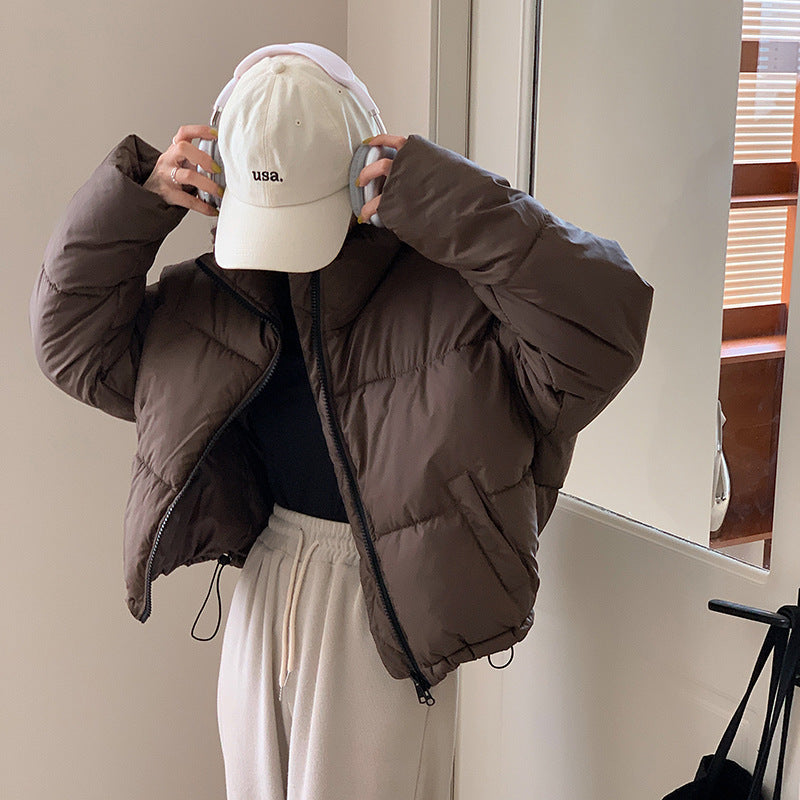 Fitted Puffer Parka Jacket