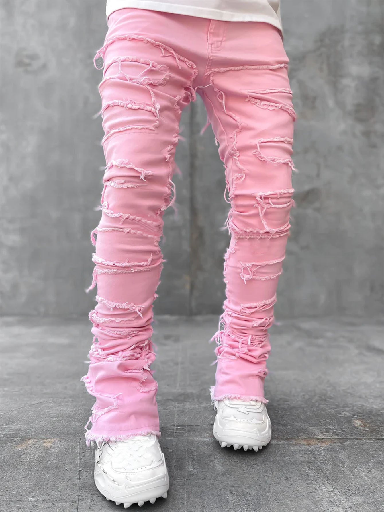 Men's Stacked fitted Jeans