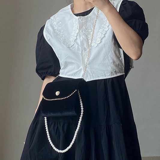 Retro Pearl/Chain Evening Bag