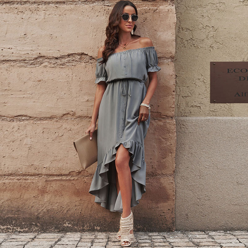 Wildly Irregular Cinched Dress