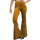 Velvet Bell-bottom Pants