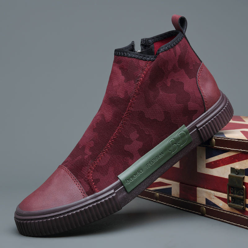 Men's High-top Canvas Slip-on