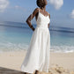 Cotton Backless Spaghetti Strap Dress