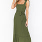 Women's Flared Slit Front Dress