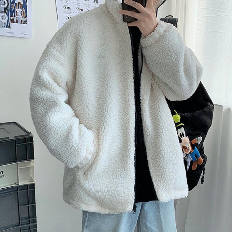 Men's Plush Loose Cotton Coat