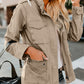 Women's Casual Loose Zip Jacket