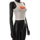 Round Neck Gauze Printed Sleeveless Night