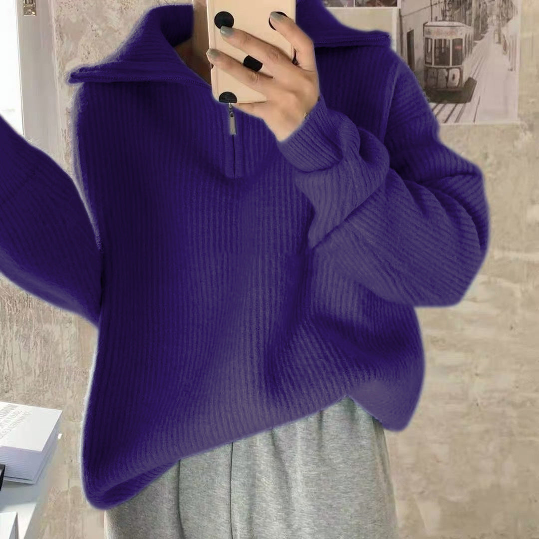 Women's Collared Sweater