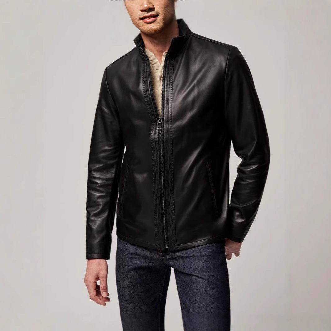 Men's American Leather Fashion Jacket
