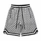 Knitted Jacquard Chessboard Shorts