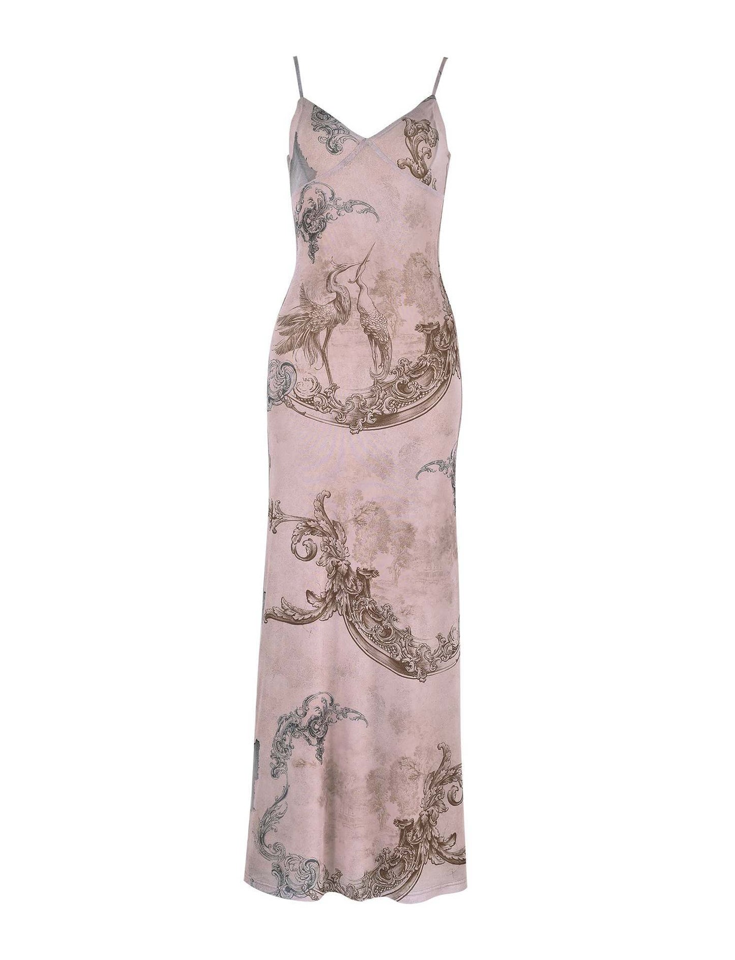 Leisure Printed Slip Dress