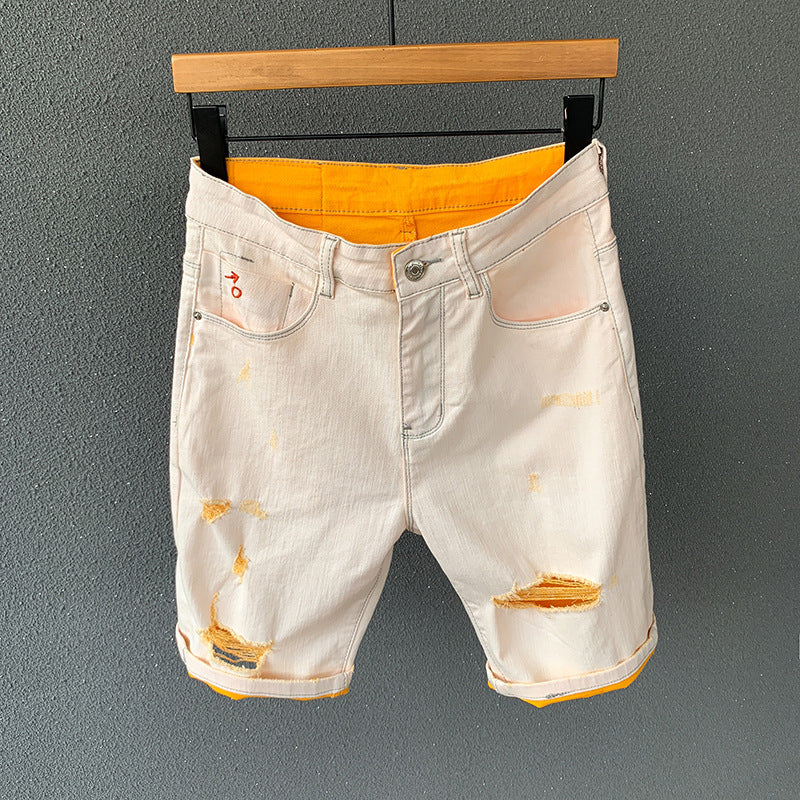 Denim Frayed Shorts