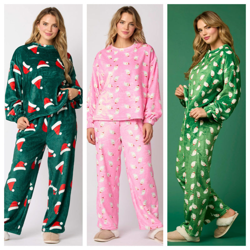Women's Flannel Christmas Pajama Set