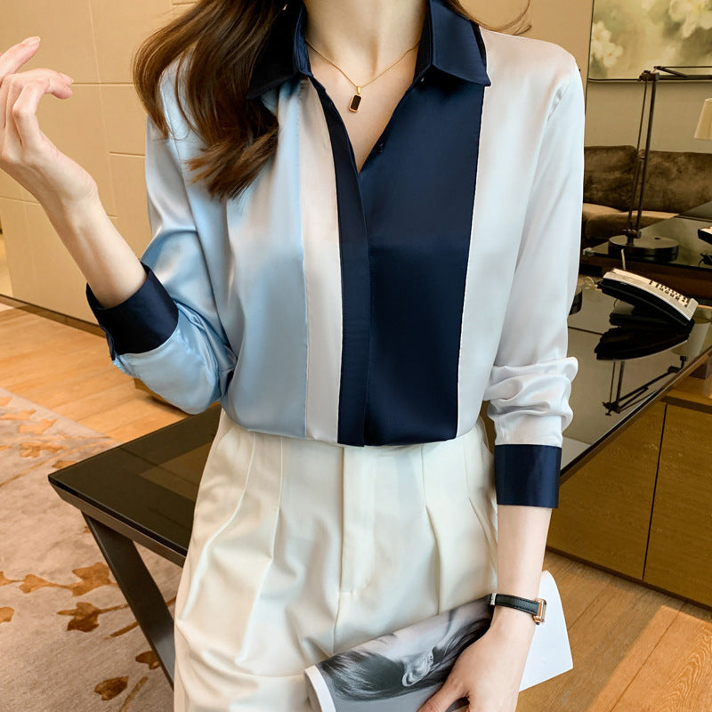 Women's Color Block Blouse
