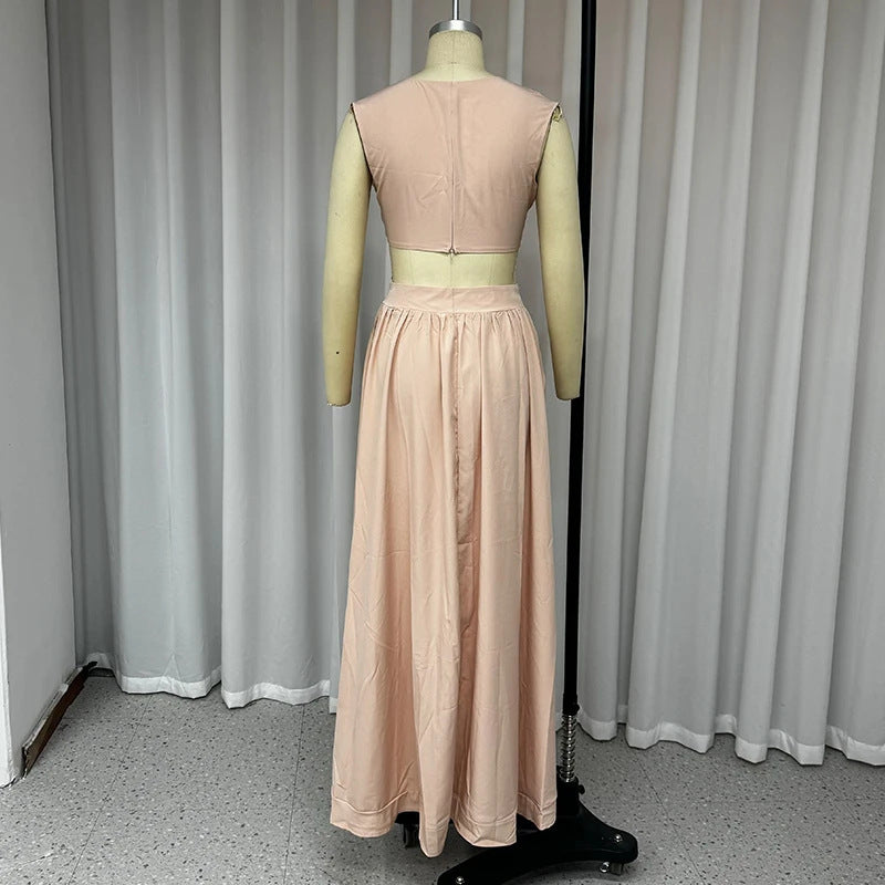 Ladies Midriff High Waist Set