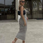 Slim Fit Knitwear Dress