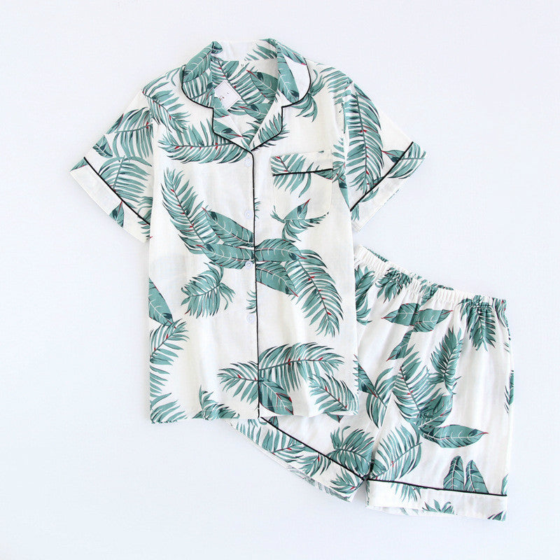 Cotton Yarn Pajamas Set