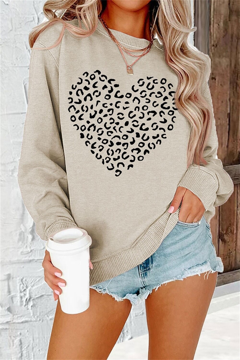 Graphic Crew Neck Sweater