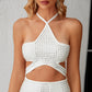 Summer's White Halter Dress