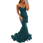 Sequined Evening Gown