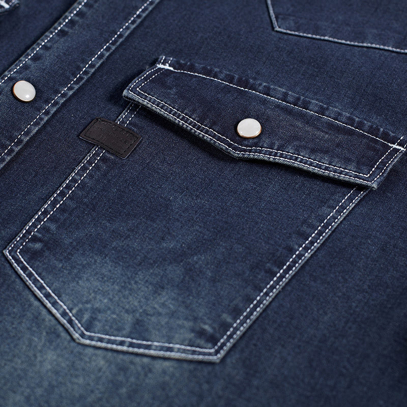Men's Long Sleeved Denim Shirt