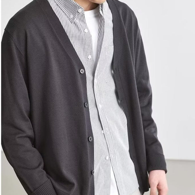 Casual Loose Knitted Cardigan For Men