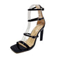 Women's Square Toe High Heel Sandals