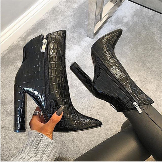 Women's High Heels Ankle Boots