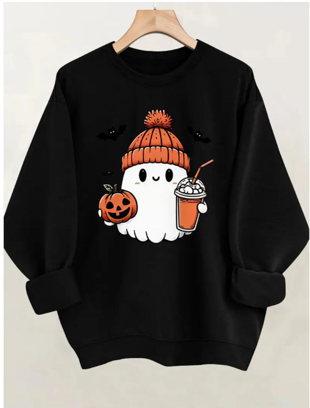 Fleece Printed Crew Neck