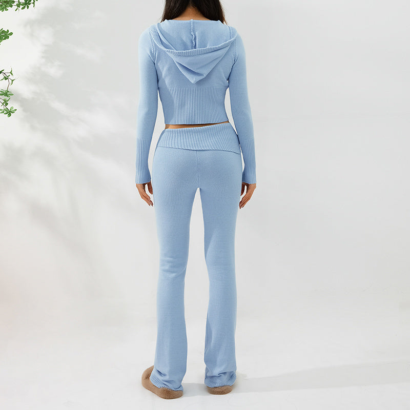 Women Leisure  Sweater &  Pants Set