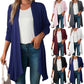 Solid Color Long Sleeved Cardigan For Women