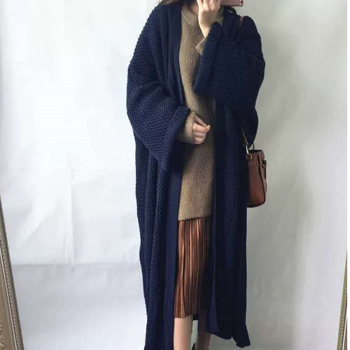 Loose Long Knitted Cardigan For Women