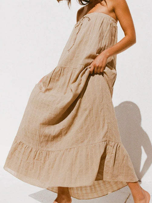 Women's Slim-fitting Patchwork Dress