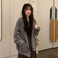 Loose Thickened Plus Fleece Hoodie For Women