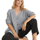 V-neck Flattering Knit Cardigan For Women
