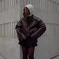 Zippered Leather Jacket