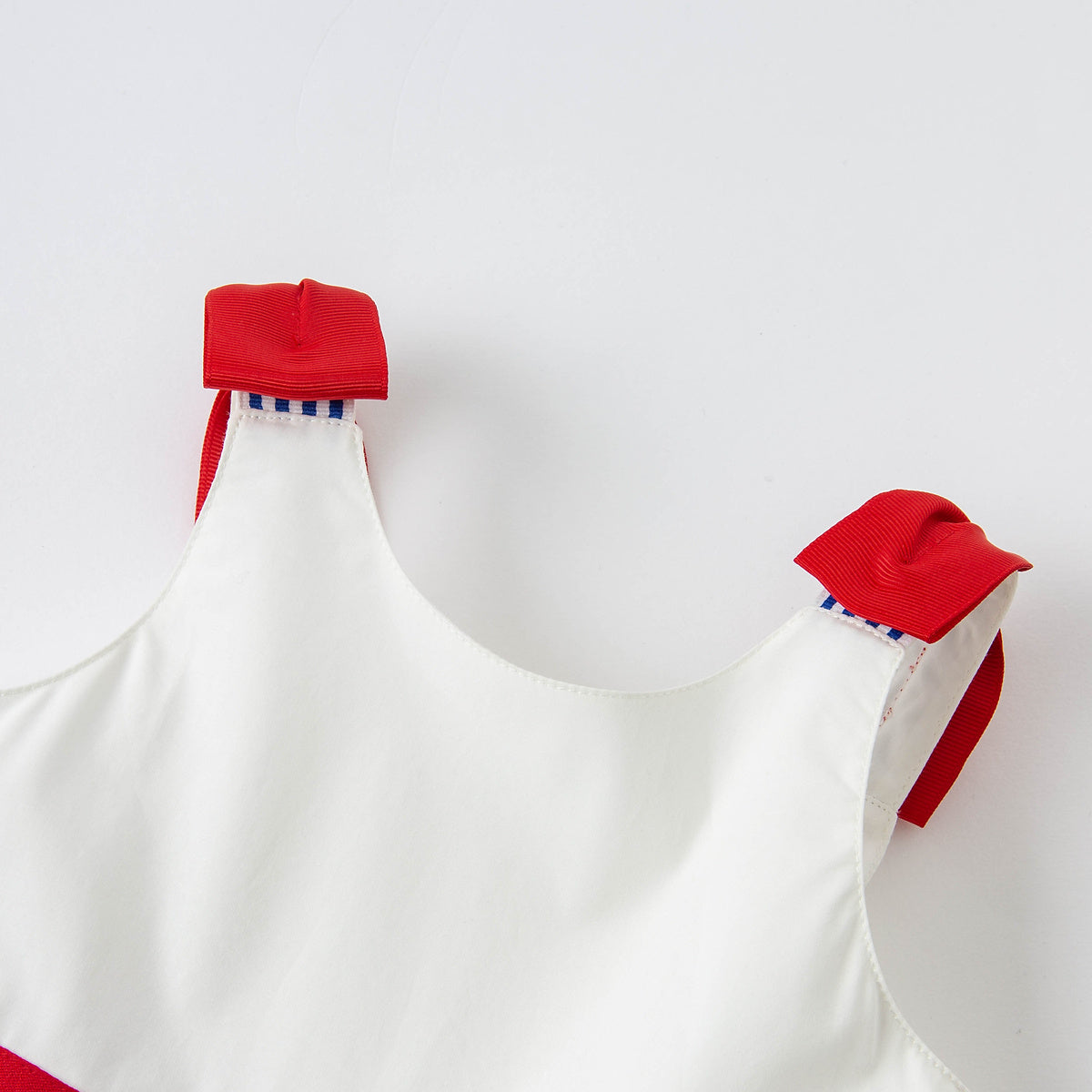 Girls' Red White & Blue Cotton Dress