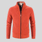 Solid Color Stand Collar Jacket Cardigan For Men