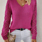 Crochet V-Neck Sweater