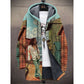 Fashion Digital Printing Fleece Padded Jacket For Men