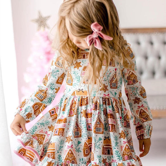 Girls' Printed 2 Sisters Dress