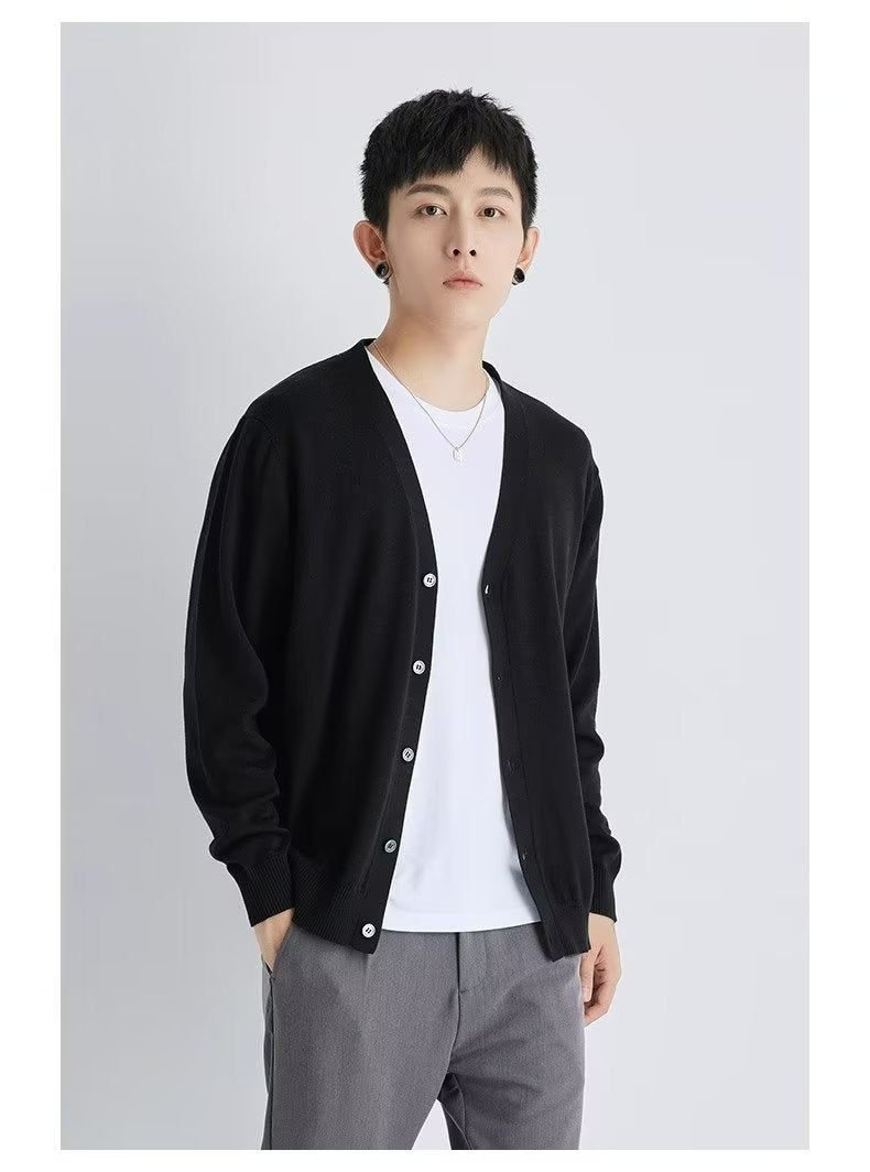 Casual Loose Knitted Cardigan For Men