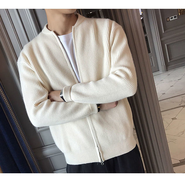 Casual V-neck Sweater Cardigan For Men