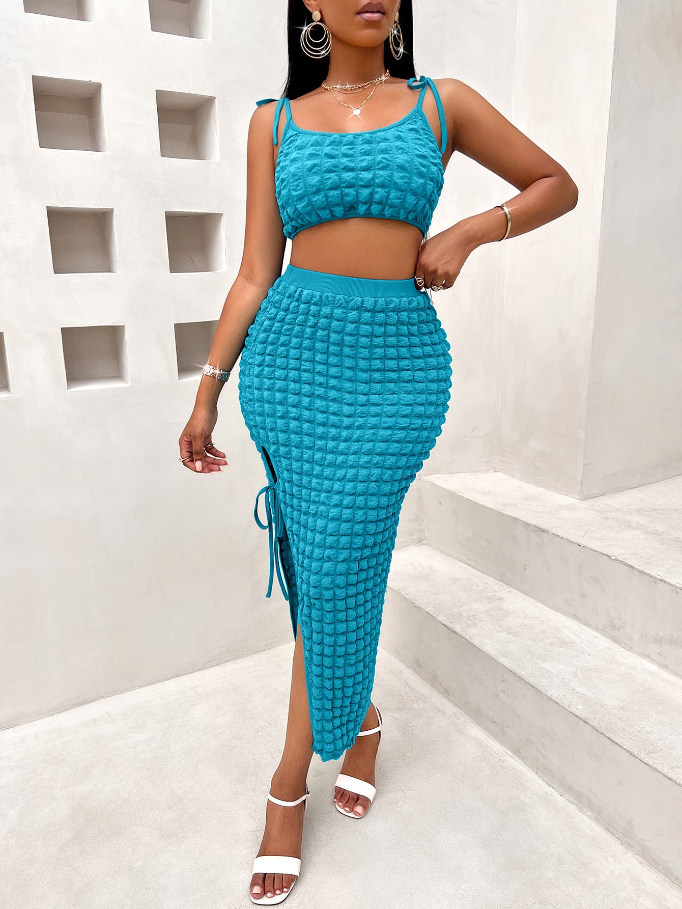 Ladies 2 Pcs Skirt Suit