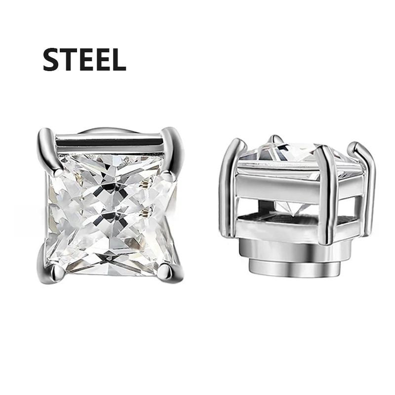 Crystal Magnetic Ear Clip For Men