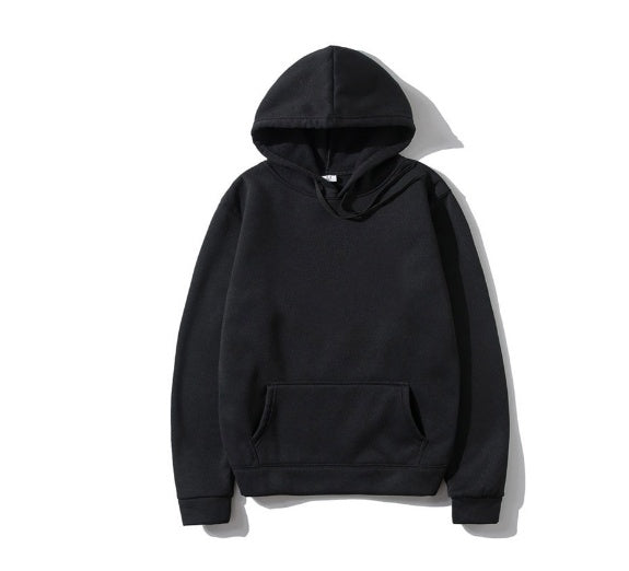 Cotton Fleece Solid Color Hoodie For Women