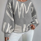 Lantern Sleeved Pullover Sweater